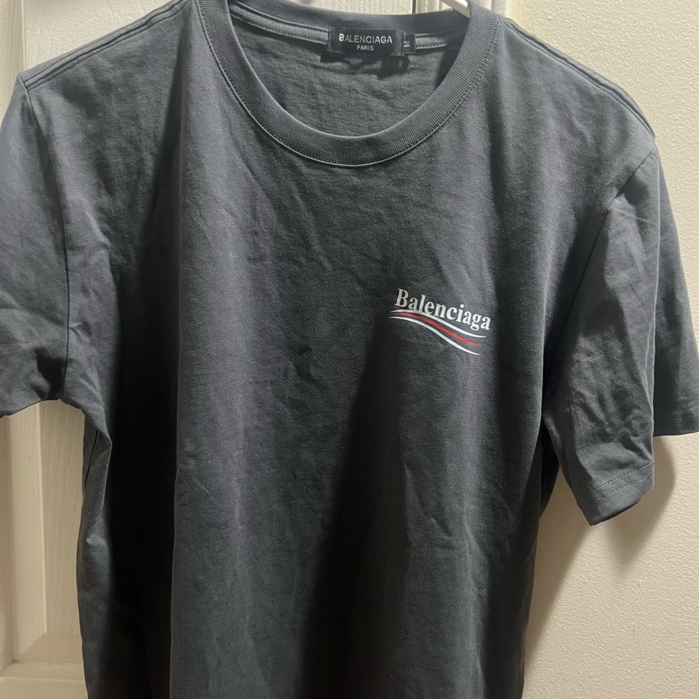 Balenciaga Men's Gray T-Shirt
